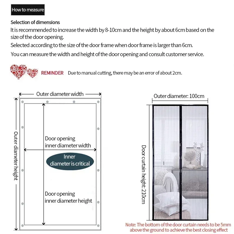 Description Picture 5 of itemCurtains Living Room 2024 New Model Automatic Closing No Punching Insulation Gauze Anti-mosquito Magnetic Door Curtain Shades