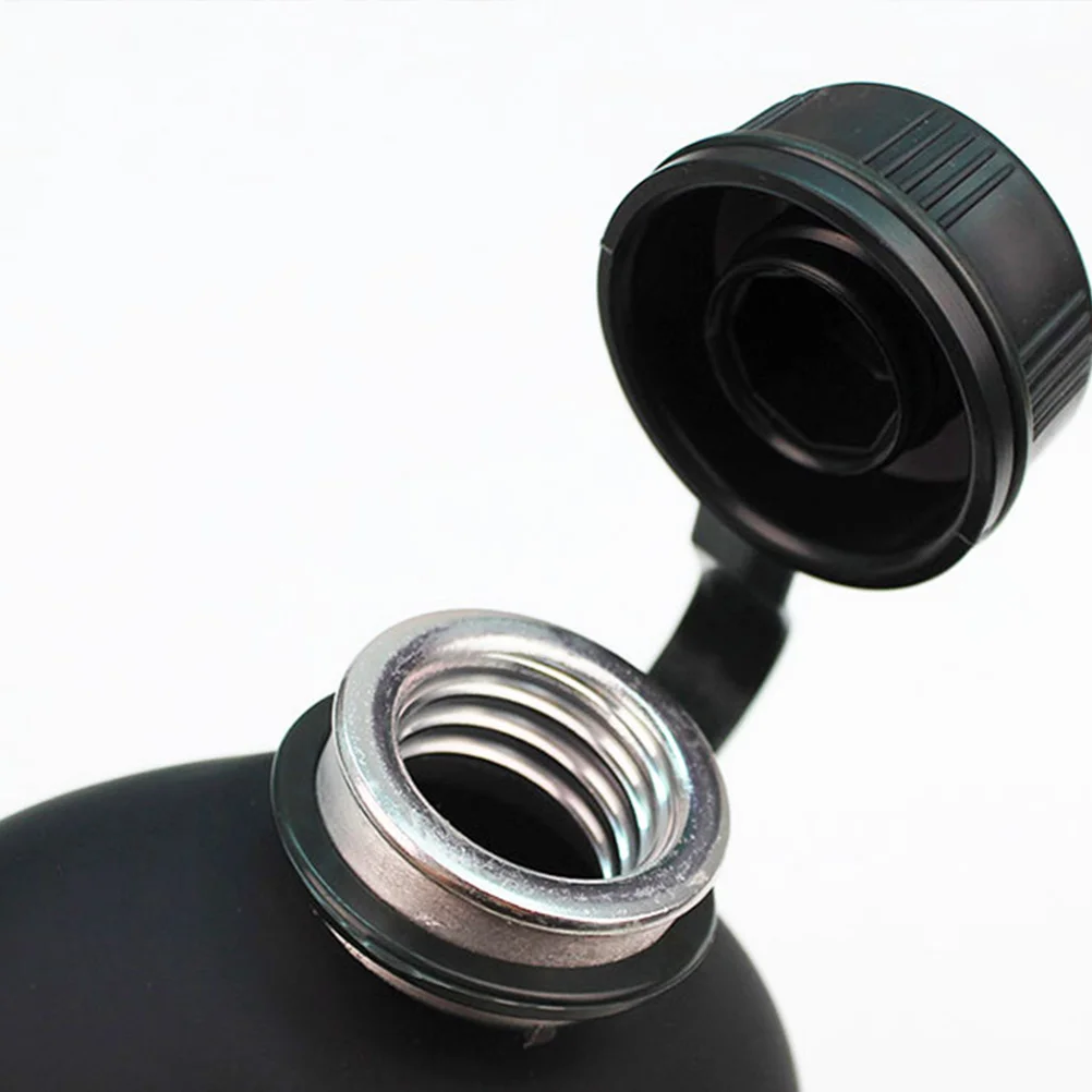1 Set Camouflage Water Bottle 1L Aluminum Alloy Military Canteen No Leak Snap Closure Hook For Backpack Outdoor Camping Hiking