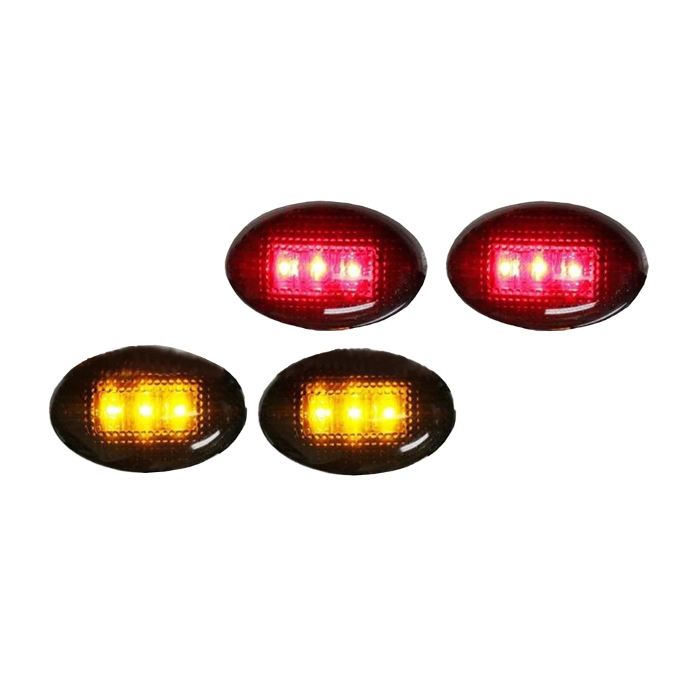 

Долговечные дымчатые линзы, боковые габаритные огни для Ford F350 серии (желто-красный), легко установить и снять