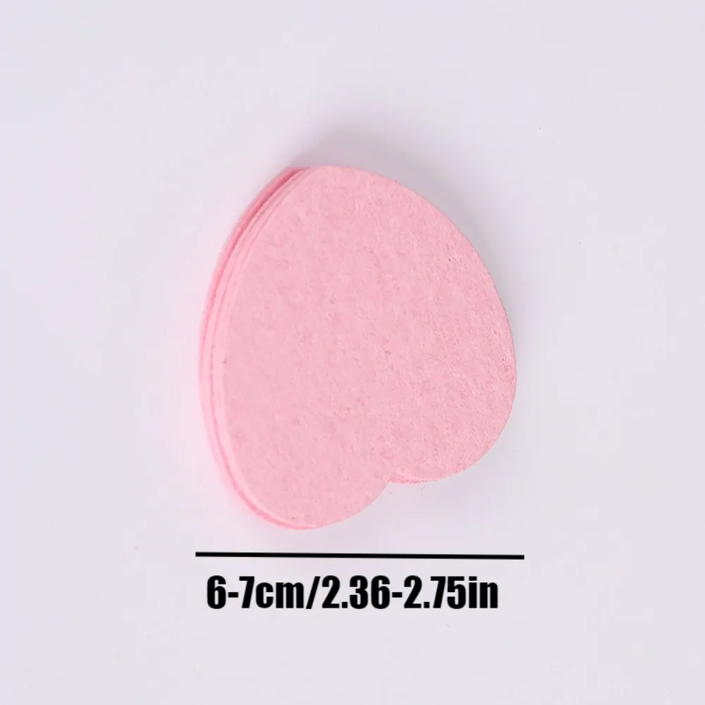 10/20/50PCS 압축 하트 모양의 페이셜 스폰지 천연 목재 펄프 페이스 워시 퍼프 포밍 페이스 코스메틱 페이스 홈 또는 여행용