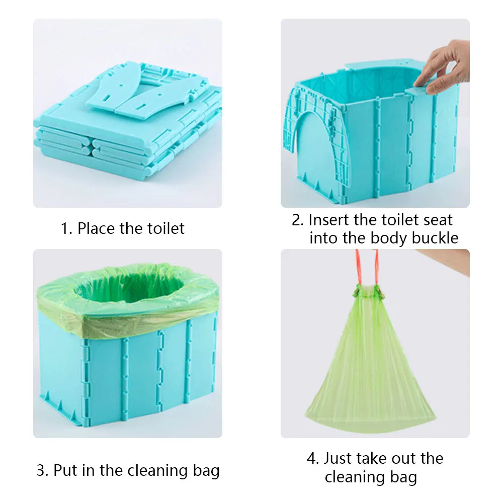 Travel Toilet for Toddler Kid Portable Foldable Toilet For Car, Apply to Seat Emergency Toilet for Car, Camping, Outdoor, Indoor