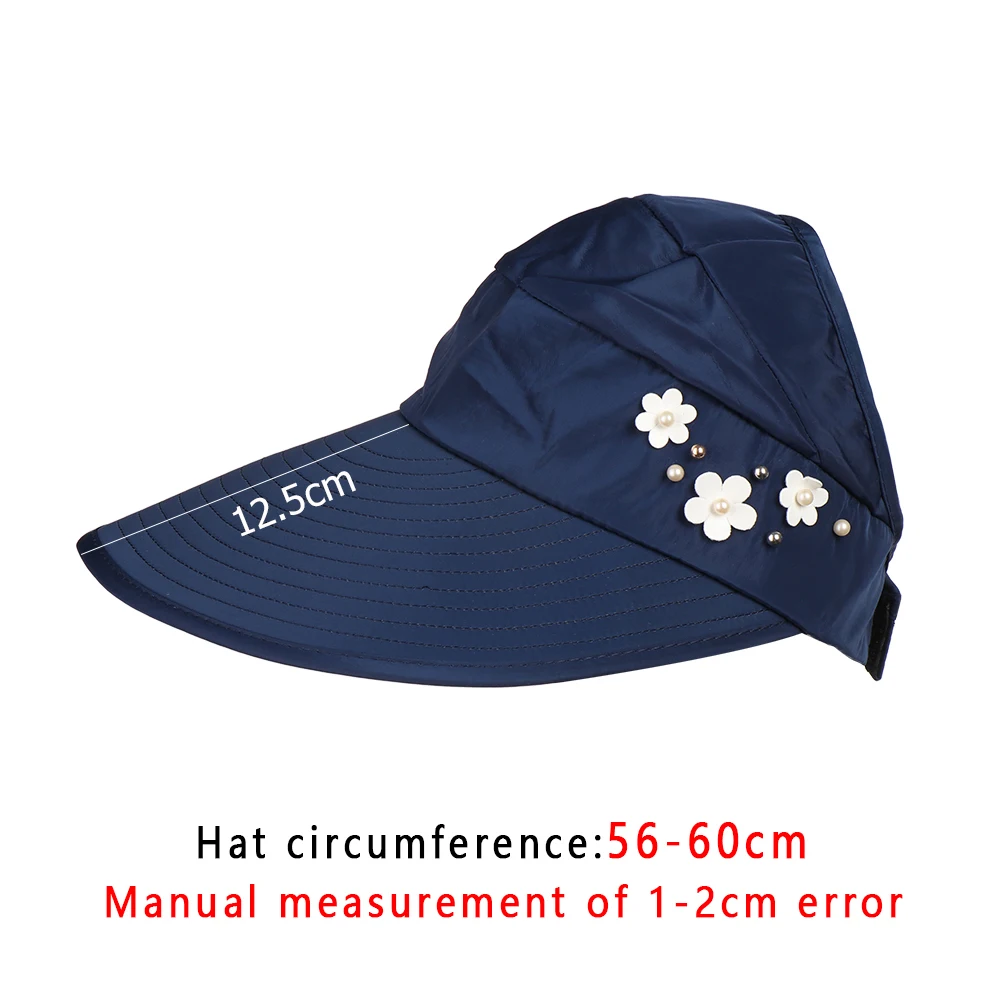 Vacation Anti-UV Wide Brim Summer Casual Hats Sun Hat Beach Cap Visor Caps