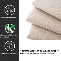 Lit d'enfant 90x200cm, lit simple rembourré, cadre de lit avec rangement hydraulique pour chambre d'enfant, appartement, beige, lin, sans matelas 6