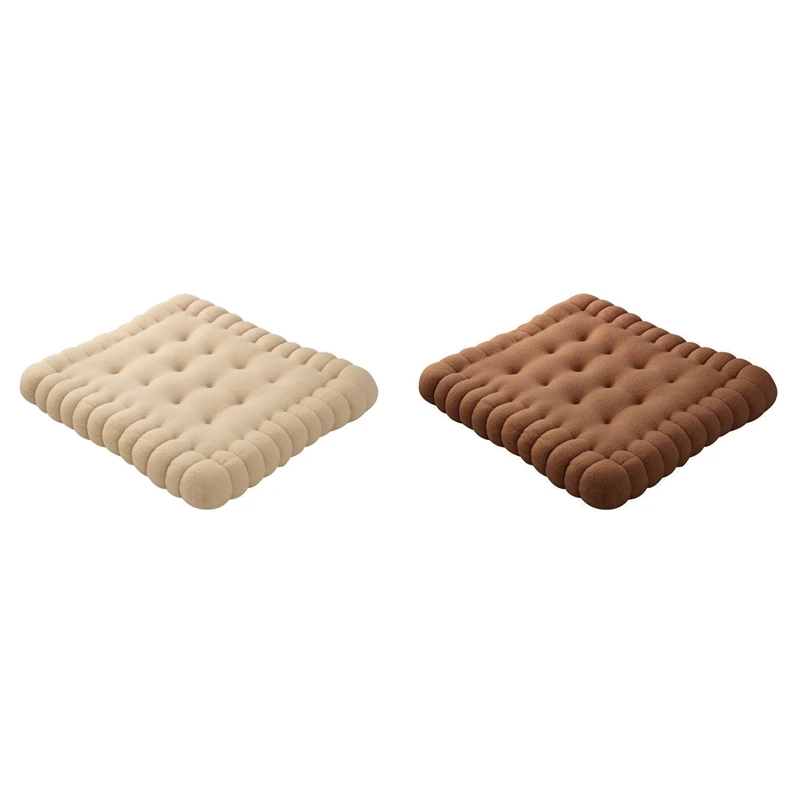 

Hot YO-Soft Biscuit Shape Cushion Classical Biscuit Pillow Chair Car Seat Cushion Decorative Cookie Back Cushion Pad