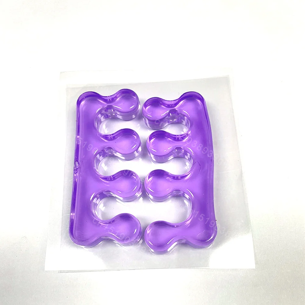 1Pair Soft Silicone Toe Separator Elastic Bunion Hallux Valgus Corrector Silica Gel Foot Toe Spreader Separator Foot Care Tool