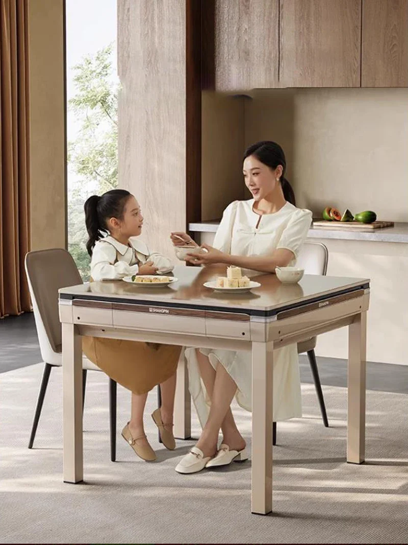 

Ящик для хранения низкого объема, обеденный стол с приводом, домашний маджонговый стол, расслабляющий развлекательный обеденный стол, домашняя мебель LVMC