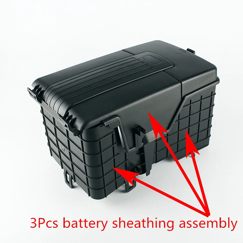 Battery insulation cover 3 Pcs Battery Cover Dust Cover Assembly for VW Golf 5 6 Passat B6 Audi A3 Octavia Seat Leon 1KD915443 1KD 915 336 1KD915335