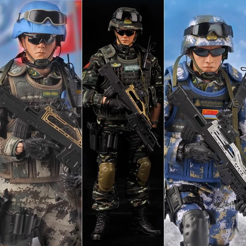 

In Stock JEU Peace Mission Soldier Model Toy Chinese People's Liberation Army Soldier Special Forces Soldier Retirement Gift Toy