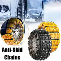 Car Rubber Anti-Skid Chain Snow Tires Sediment Beef Tendon Cleaning Maintenance No Need for Jack Universal for Cars