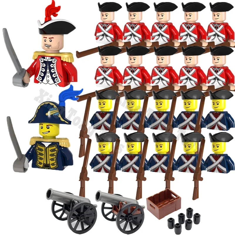 Medieval Military Building Blocks Napoleonic War Imperial Governor General Official French British Russia Marshal Soldiers Brick 5