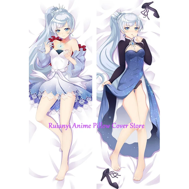 

Двусторонняя наволочка для подушки Dakimakura Anime Weiss Schnee, наволочка для тела в натуральную величину, наволочка для взрослых 2024