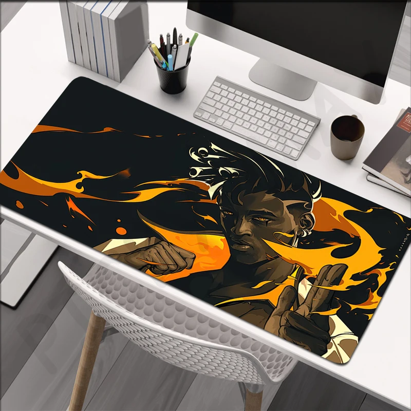 

Mouse Pad Valorant Large Gamer Mousepad Non-Slip Keyboard Mat XXXL Mouse Mats 31.4x11.8in Rubber Desk Pad Design Desk Rug