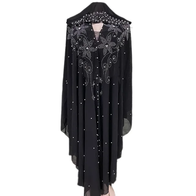 2024 caftan musulman Abaya robe Hijab robe Kimono femmes dubaï en mousseline de soie robe à capuche vêtements islamiques Abaya dubaï