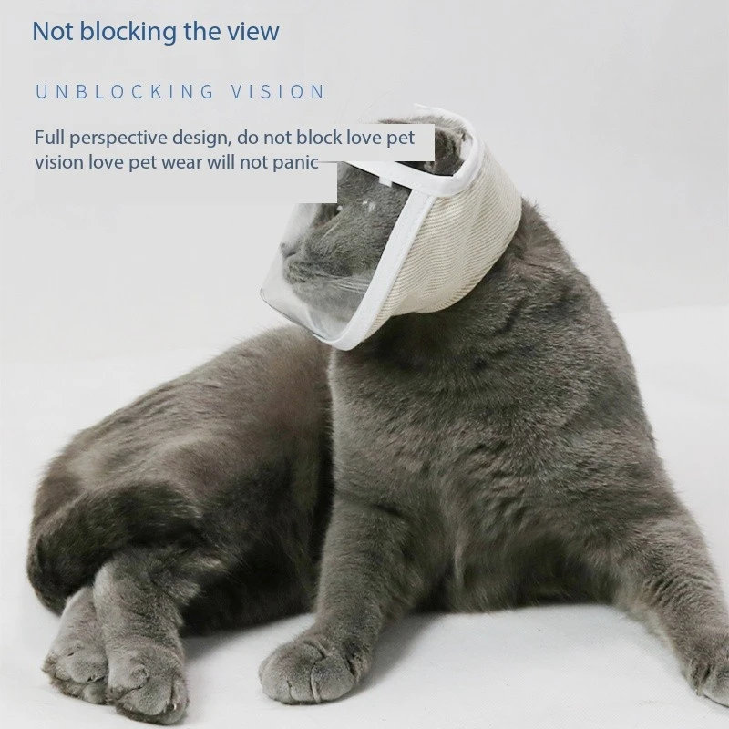 Breathable Transparent Cat Muzzle Pets Bathing Grooming Tools Anti Bite Puppy Kitten Muzzles Mask