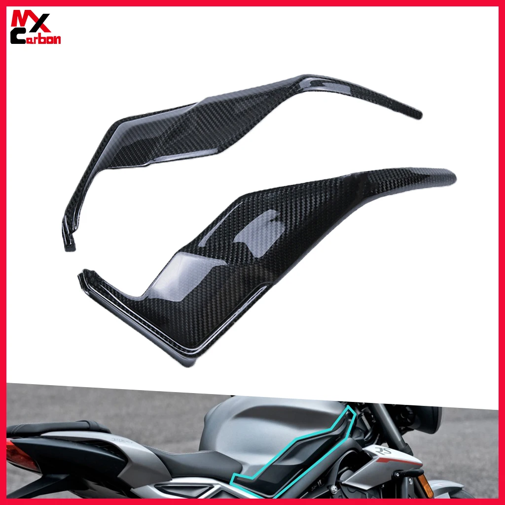

Motorcycle Tank SIde Panels Carbon Fiber Modification Accessories for Triumph Street Triple 765 RS 2017 2019 2019 2020 2021