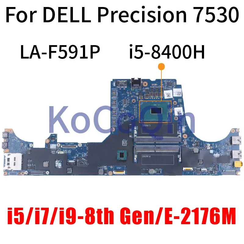 LA-F591P For DELL Precision 15 7530 Notebook Mainboard CN-02NRRM - Main Image