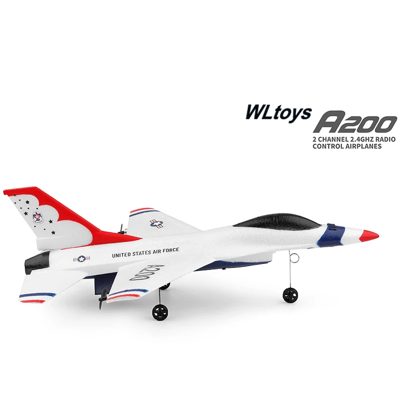 WLtoys A200 (F-16B) 3CH RC Plane 2.4G Remote Control Fixed Wing Stunt Rc Airplane Landing Glider Toys For Boys Gift