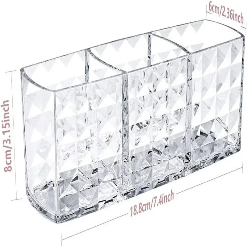 1PC Clear Acrylic Makeup Brush Holder Desk Cosmetic Organiser Lipstick Brush Storage Lipstick Brush Storage Holder 6