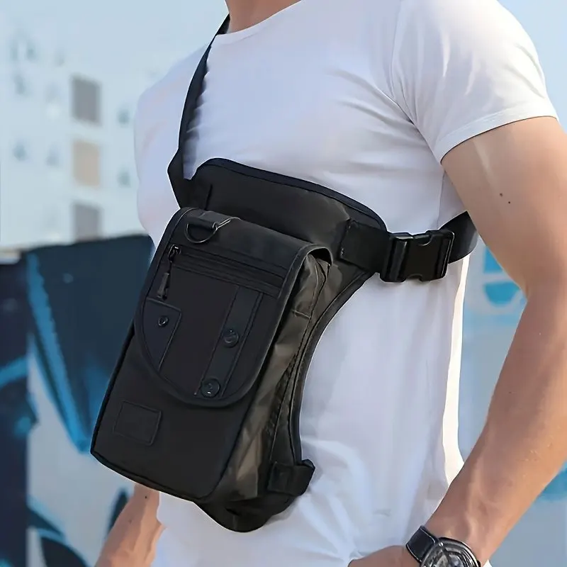 Nylon Waist Bag Fanny Pack for Men Motorcycle Riding