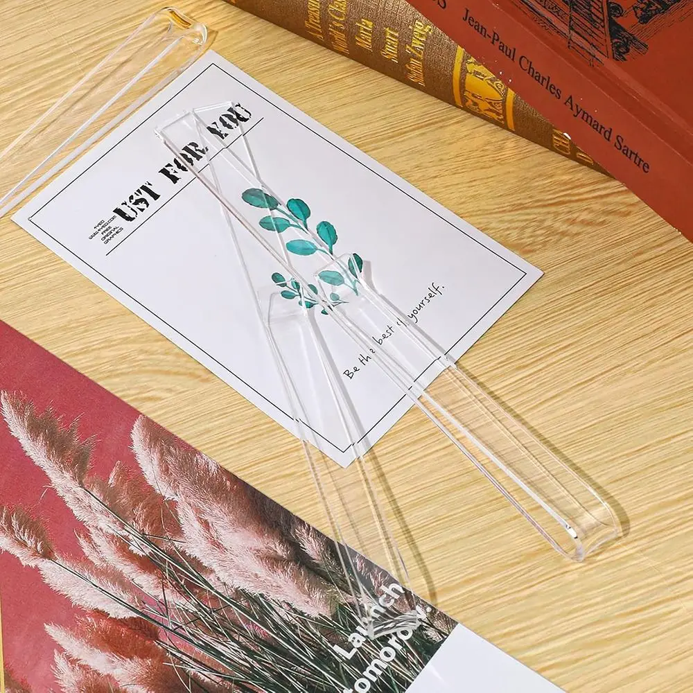 1pair Accessories Easy Reading Piano Music Book Clip Clear Acrylic Music Binders Clip Piano Supplies Book Holder