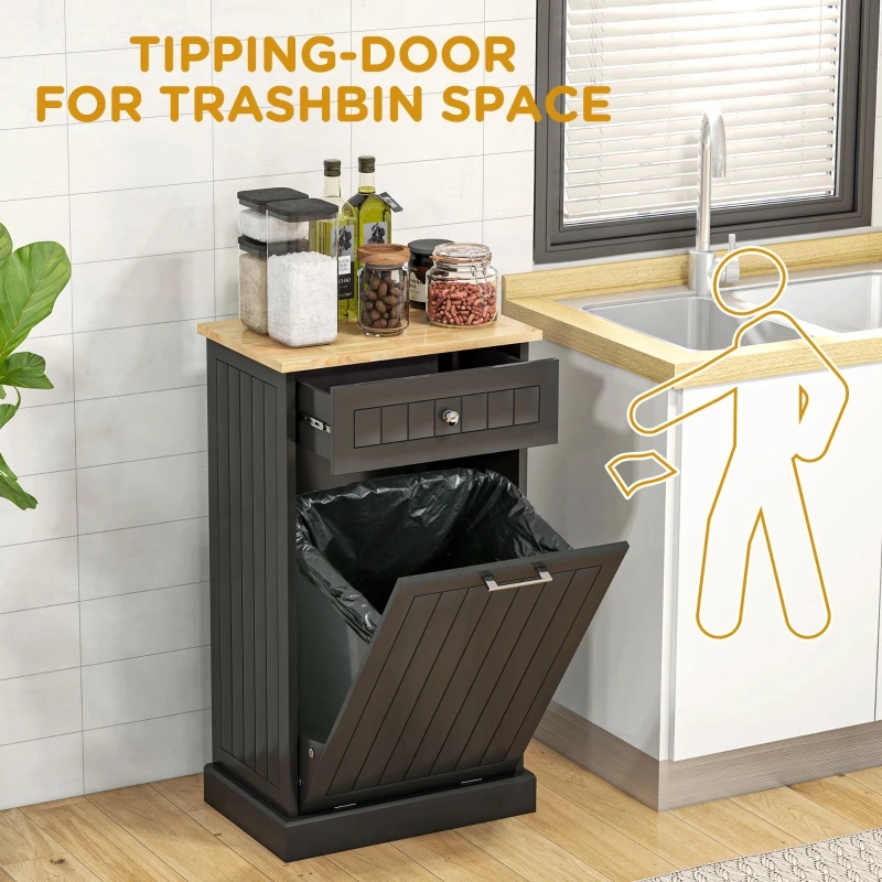Tire-pied Pour Poubelle De Cuisine – Design Mains Libres, Noir (adhésif Ou Vis)