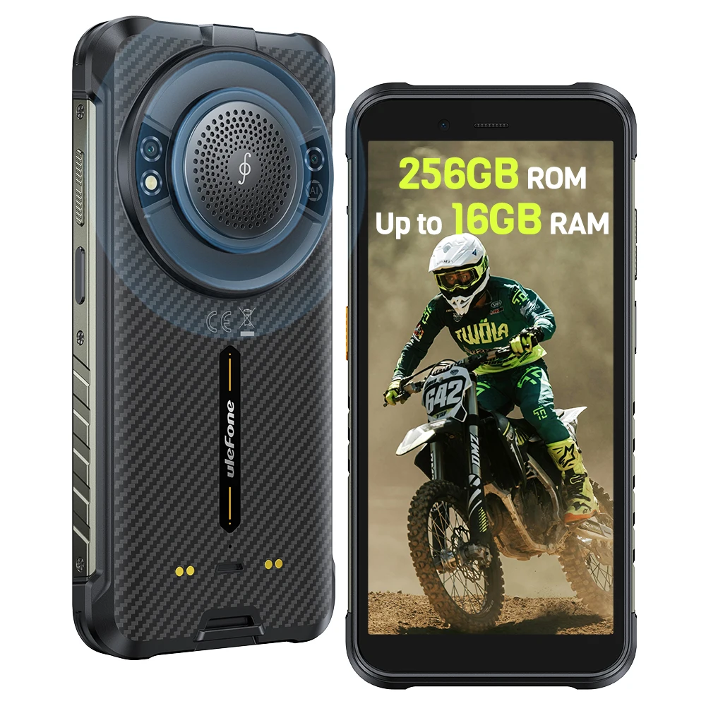 Ulefone RugKing 4G Rugged Phone Android 15 Up to 16GB+256GB Waterproof  9600mAh 50MP Camera NFC Global Smartphone