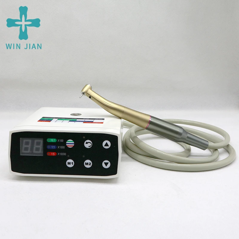 Dental Elektromotor Bürstenlosen LED Mini Mikromotor mit 1:1/1:5 Fiber Optic Handstück Zahnarzt Tipps Ausrüstung Set Lehrmodell