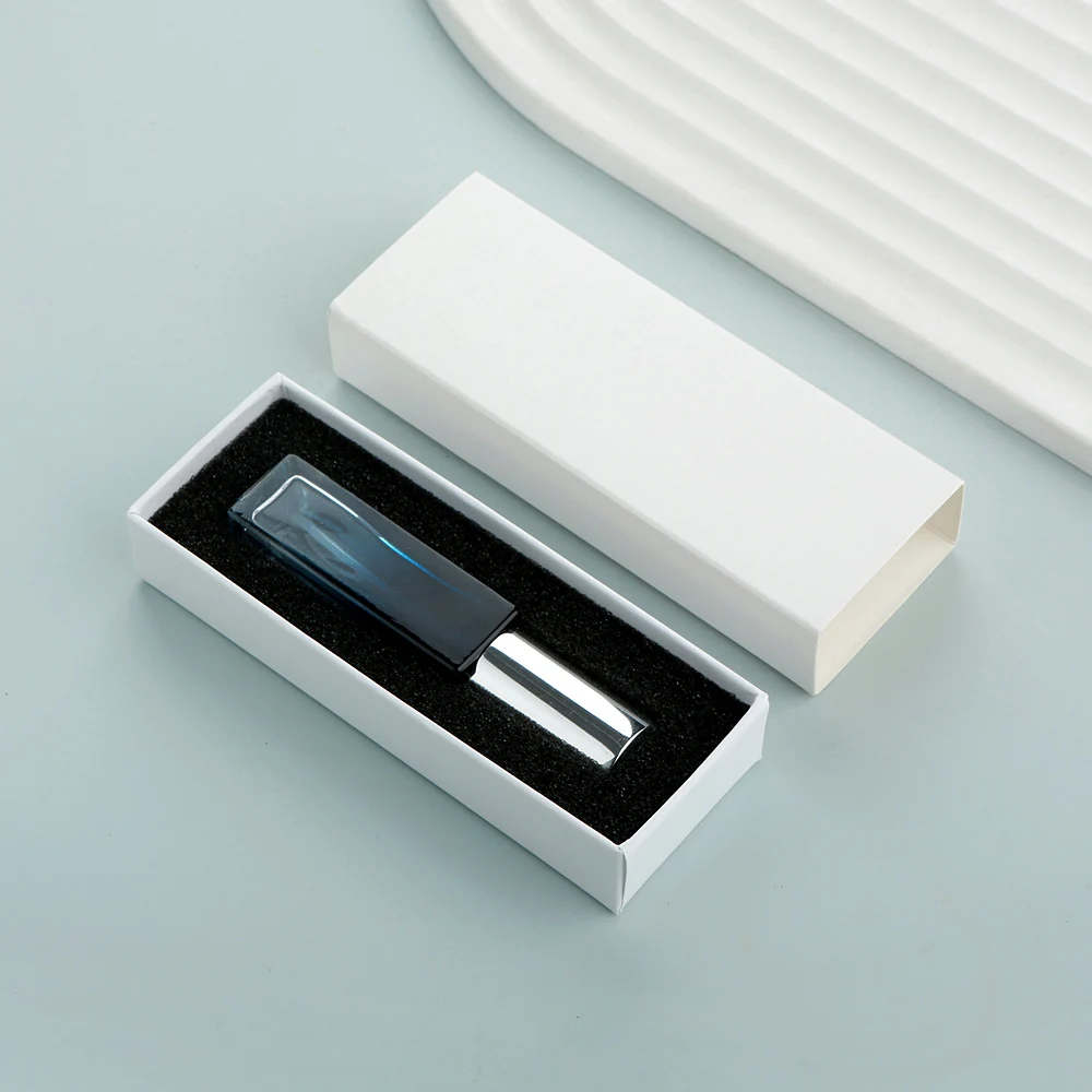 10PCS 10ml Blue Gradient Square Glass Spray Bottles with Box, Refillable Mini Atomizer ... - SKU GSB01155 - UGI Packaging