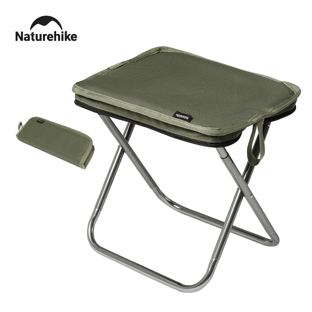 Naturehike Camping Folding Chair Portable Fishing Stool Thickening Sponge Hiking Seat Outdoor Lightweight Aluminium Chairs folding camping chair foldable camping chair portable camping stool