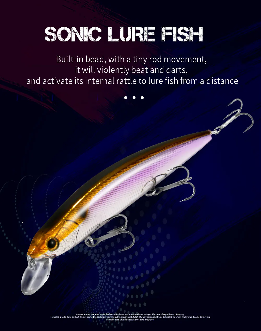 Description Picture 6 of itemFloating Minnow 14cm 24g Top Water Fishing Lure Weight System Suspending Wobbler 3 Treble Hooks Jerkbait Swimbait Silicone Bait