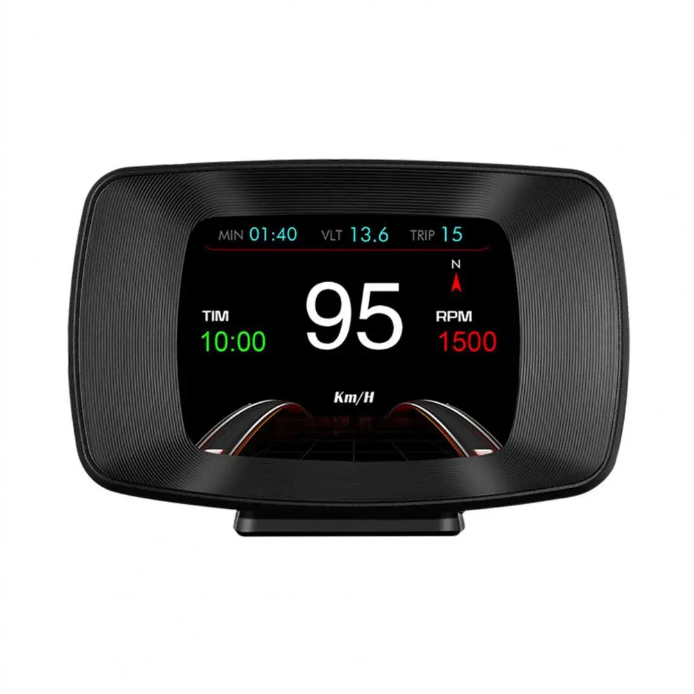 Universal P13 3 pollici Car HUD OBD2GPS Dual System Multi-funzione Digital Head-up Display misuratore di velocità allarme indicatore di temperatura