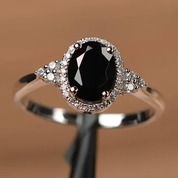 Women's Silver Plated Rings Ruby Emerald Sapphire Wedding Engagement Jewelry Wholesale Hot Selling Fashion Accessories 1