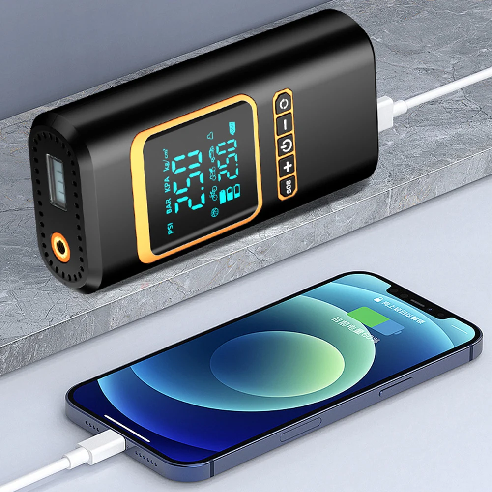 air pump electric tire inflator air compressor pump air compressor tire inflator inflatable pump car battery jump starter 120W 1000A Car Jump Starter Power Bank 4 In 1 150PSI Air Compressor Tire Inflator Portable Battery Booster with LED Flashlight