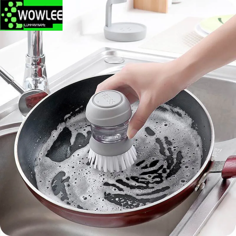  Kitchen Countertop Dish Soap and Dishwashing Brush