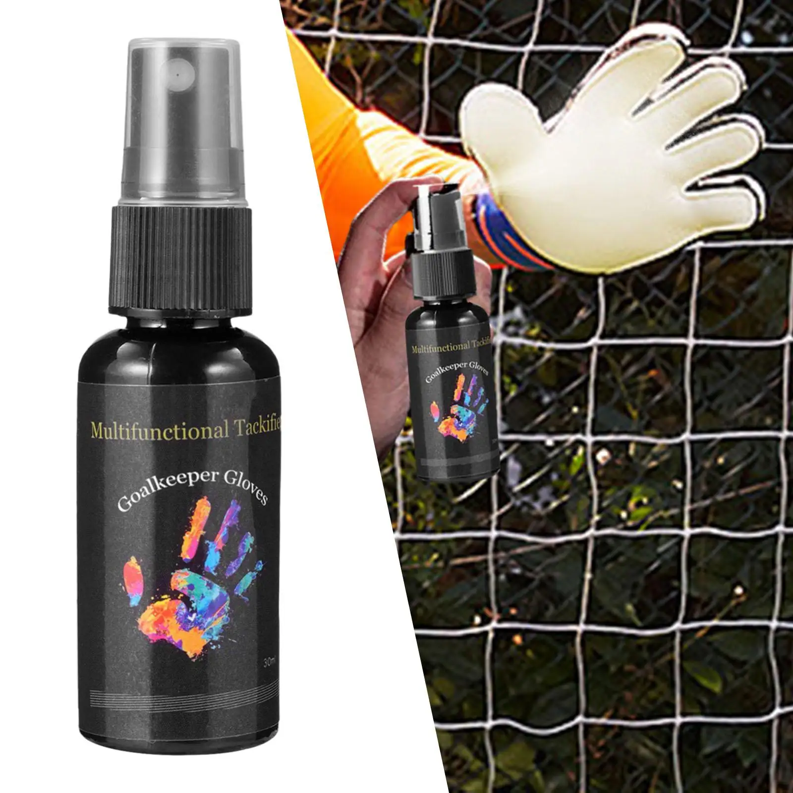 Football Grip Spray, Goalie Glove Spray, Anti-Slip Hockey Glove Spray, 30ml