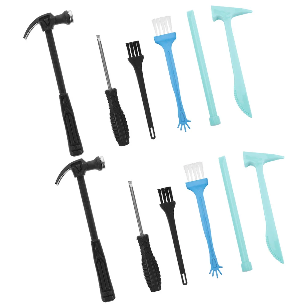 

Dinosaur Dig Tools Kit 4 Sets Kids Dino Fossilss Dig Plastic Hammer Chisel Brush Kit Educational Excavation Kits Stem Science