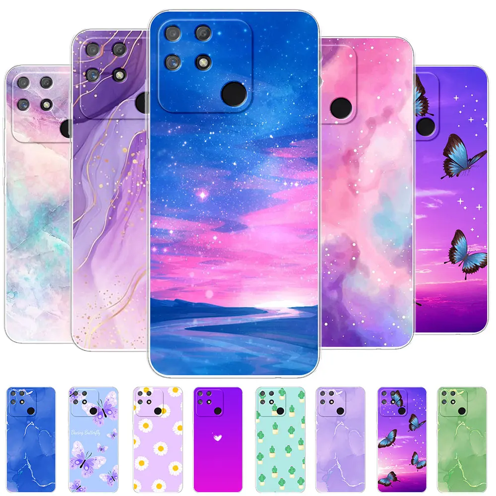 Per Realme Narzo 50A Custodia In Silicone Cover Posteriore Morbida Per Oppo Realme Narzo 50A Fundas Per Realme Narzo 50A Clear Bumper Coque