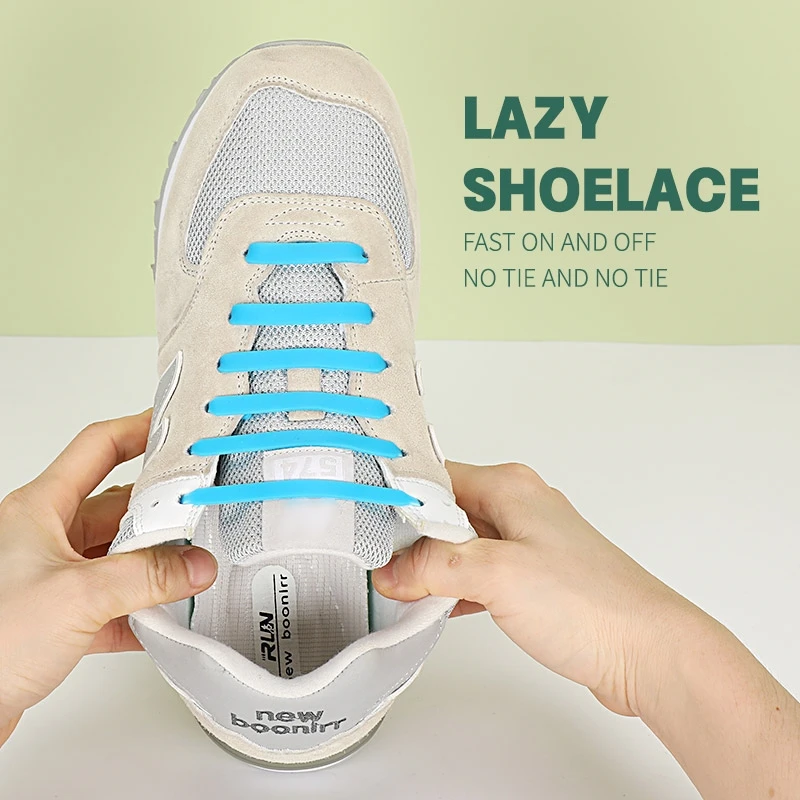 Elastic Silicone Shoelaces Athletic Running No Tie Shoelace Sneakers Fit Strap Shoes lace Men Women shoelace shoe laces shoelaces without ties elastic shoelaces elastic shoe laces