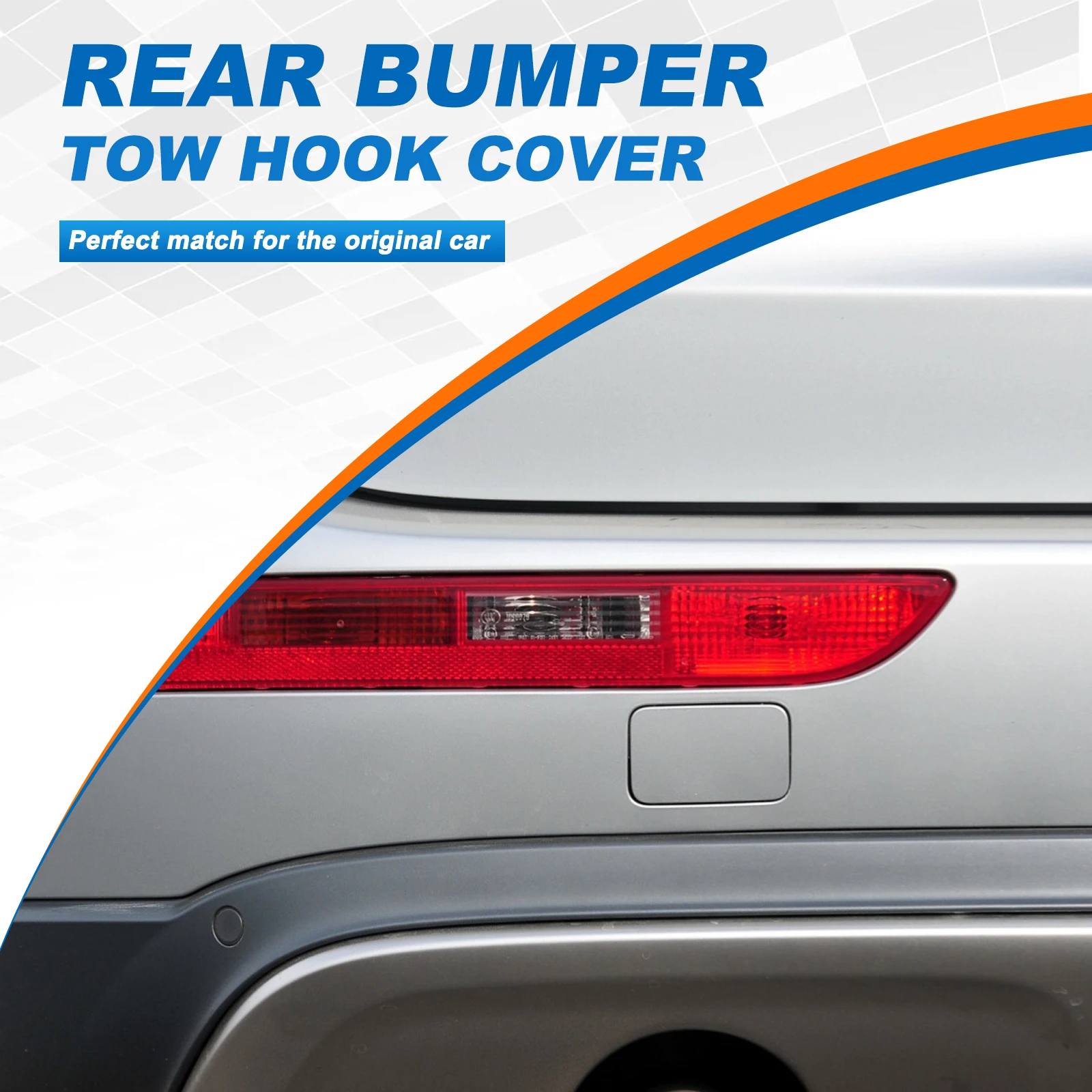 Rear Bumper Tow Hook Cover Cap For Audi Q5 Accessories 2008 2009 2010 2011 2012 2013 2014 2015 8R0807449 8R0807450