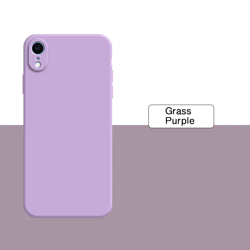 Premium Liquid Silicone Phone Case - Soft Solid Color Back Cover