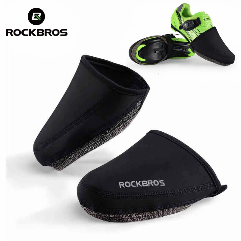 

ROCKBROS Cycling Shoes Cover Windproof Abrasion Resistant Fabric Keep Warm Half Overshoe MTB Road Bicycle Shoe Covers Black