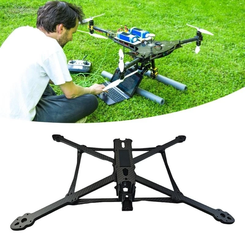 Easy Installation Carbon Fiber Frame for MARK4 V3Pro DIY Drones Enthusiasts
