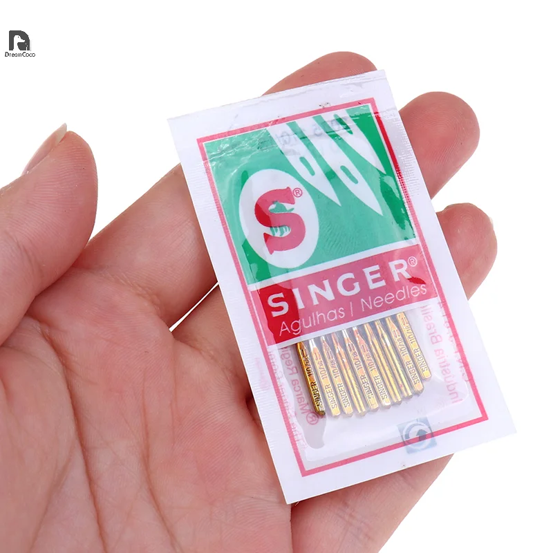 50 Pz/5 Sacchetti Mix Size Singer Aghi Ago Da Cucito Aghi Per Macchine Da Cucire Domestiche Domestiche 2022 Hax1 705H 9 #,11 #,14 #,16 #,18 #