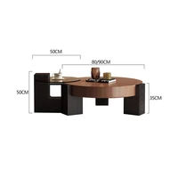 Tables basses Vintage du milieu du siècle Wabi Sabi Designer Wabi Sabi Table basse tendance Premium élégant Mesinha meubles de salon 2