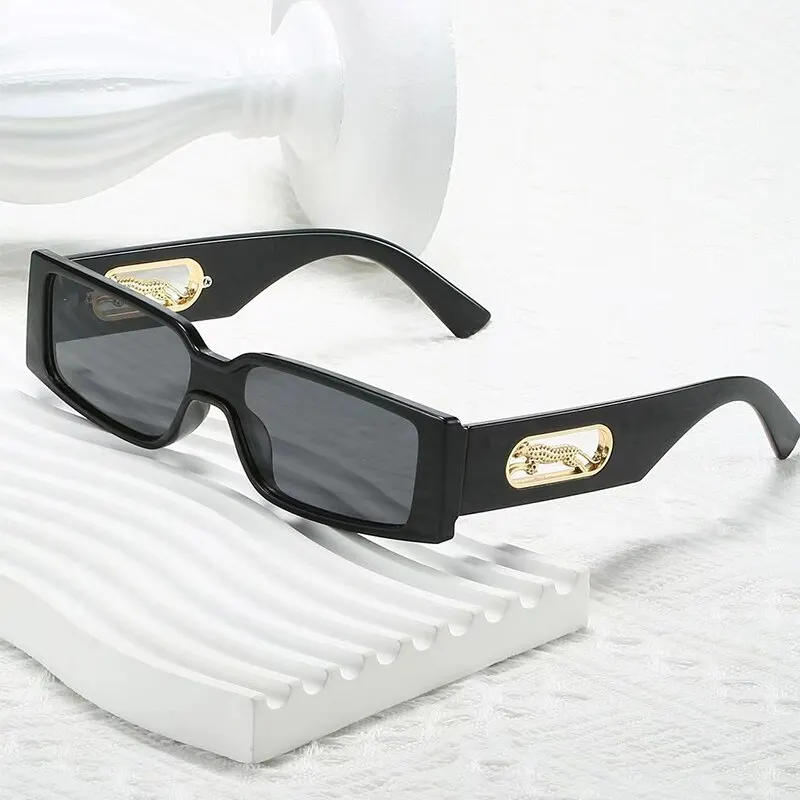 Mode kleine Rechteck Frauen Sonnenbrille Marke Designer Vintage quadratische Punk Sonnenbrille Männer Sonnenbrillen uv400 klare Brillen