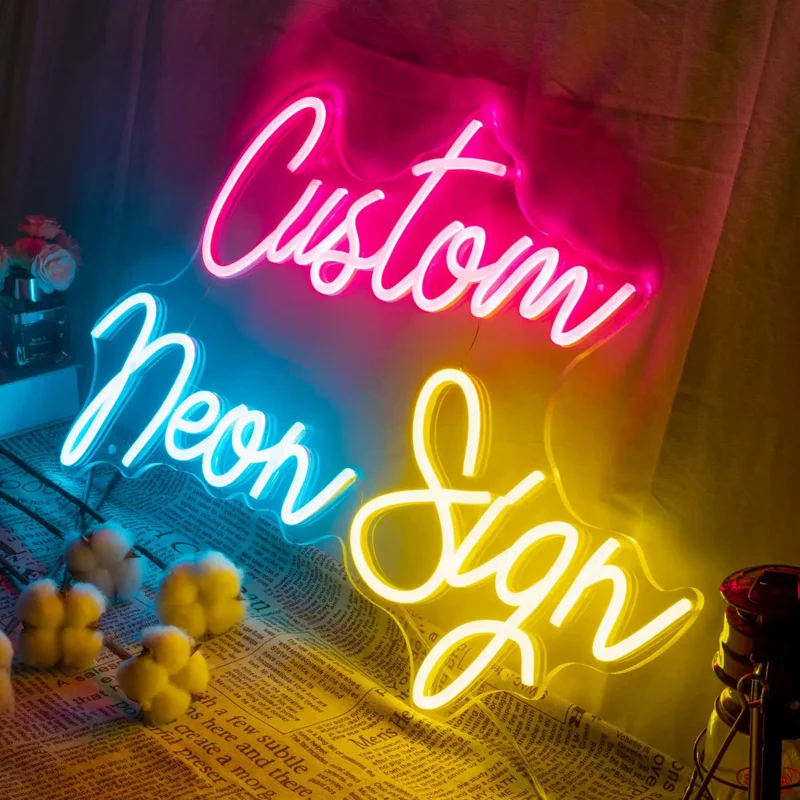 Custom Hot Selling Custom Decorative Lighting Letters Acrylic Led Neon Lights Wedding Neon Sign Party Neon Signs 5pcs set blank acrylic arch sign table numbers acrylic name cards photo diy digital wedding party table number plate