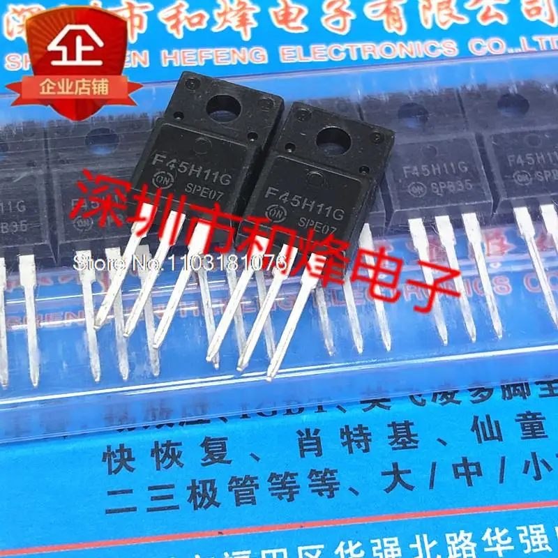 

(5PCS/LOT) MJF45H11G F45H11G TO-220F 80V 10A New Original Stock Power chip