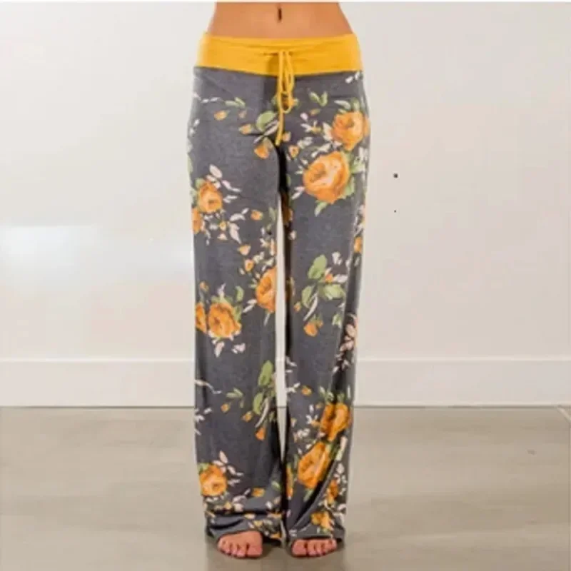Plus Size Wide-Leg Drawstring Lounge Pants