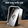 304 Stainless Steel Flat Bottom rectangle Square Basin with Covered Dish Buffet Plate food Basin Grilled Plate bbq storage tray 6