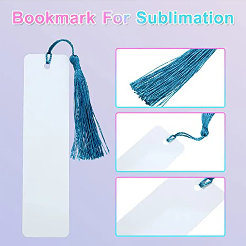 35 Piece Sublimation Bookmark Blank Heat Transfer MDF Bookmarks DIY  Bookmarks With Hole And Colorful Tassels For Crafts - AliExpress